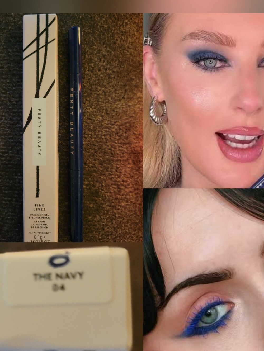 ⚓Eye Need⚓BNIB Fenty Fullsize 04 THE NAVY Fine Linez Gel Eye Pencil!$26Retail!!